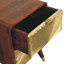 Avora Embossed 2 Drawer Chestnut Mykonos