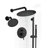 6-Setting 10Inch Completed Shower System With Dual Showerheads And Slider Bar