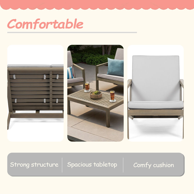 4PC CHAT SET,Sturdy Structure
