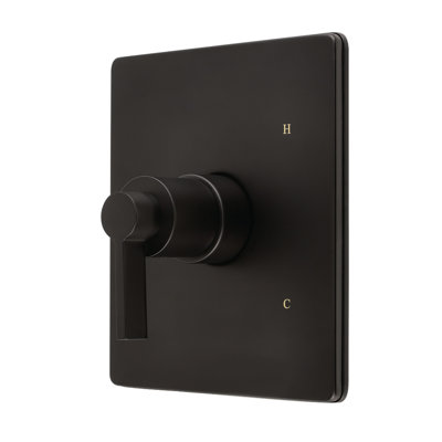 Kingston Brass NuvoFusion Single-Handle Pressure Balanced Tub and Shower Faucet Valve and Trim Kit