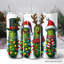Gobelet de Noël personnalisé 20 oz avec couvercle et paille en acier inoxydable