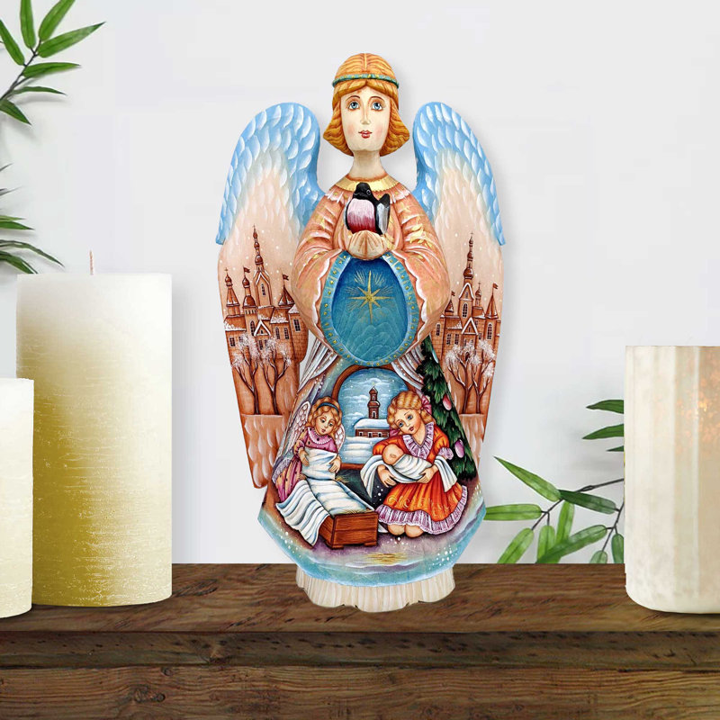 Figurine chef d'œuvre en bois sculpté le fils du bien-aimé