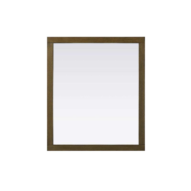 Miroir Noah, Rectangulaire, 36 po x 42 po, Noisette chêne