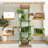 68" Tall Multi-Level Green Cat Tree with Hammocks, Hanging Basket, Cat Cave, Removeable Cushion, Scratching Posts