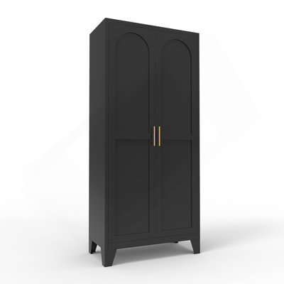 Versatile Metal Storage Cabinet With Doors And Adjustable Shelves, Ideal For Bedroom, Living Room And Office Organization