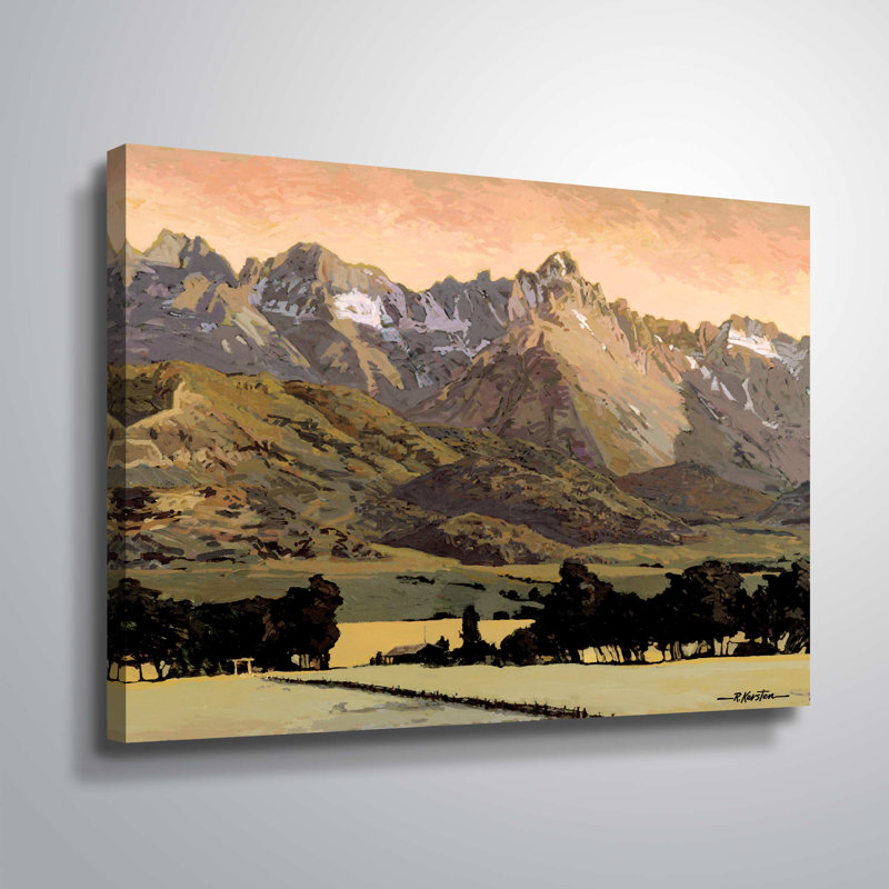 « western pentes », impression, H 24 po x l 32 po x P 2 po, Toile tendue