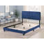 Lit double en velours bleu marine Valletta-179941524-179941526