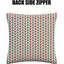 Indoor / Outdoor Ikat White Square Throw Pillow Cover-1617319788