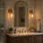 1-light Clear Glass Shade Wall Sconces For Bathroom, Living Room（set Of 2)