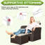 Ensemble de conversation pour canapé modulaire en osier de 6 pièces avec table et repose-pieds pour le jardin, la piscine et la cour-1468273057-1468273058
