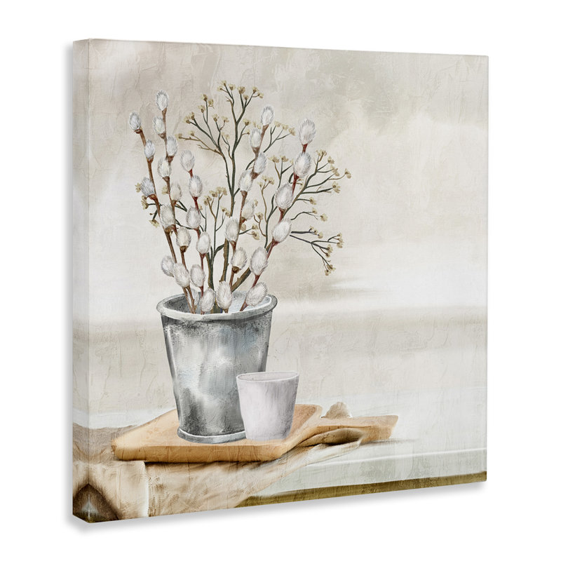 Art mural sur toile "Pusc Willow Still Life" par Ann Bailey, H 24 po x l 24 po