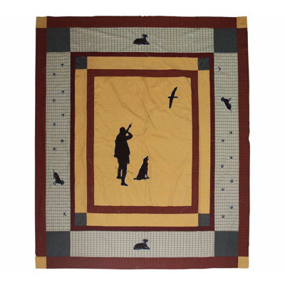 Hunt With Labs Cotton Patchwork Quilt