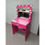Bureau de coiffeuse avec miroir et lumières, coiffeuse avec grand tiroir, commode de rangement à 1 niveau et 3 modes d'éclairage à luminosité réglable