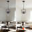 Modern 3 - Light Crystal Sputnik Chandelier Dimmable
