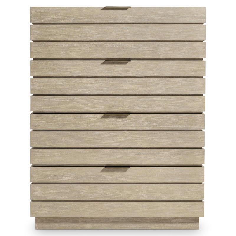 Asana Solid Wood 42 " W 4 - Drawer Dresser