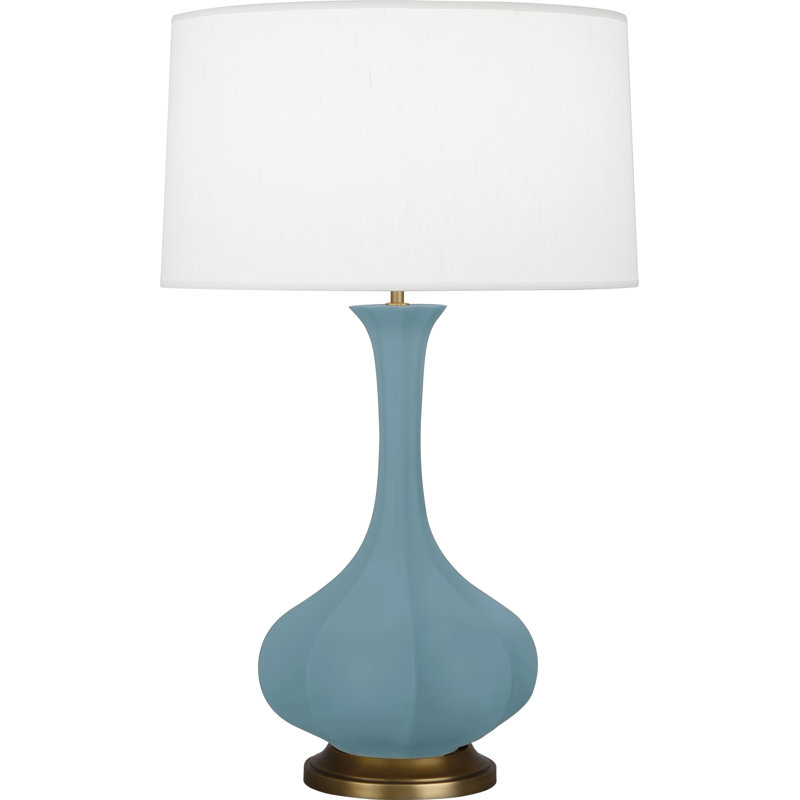 Pike Table Lamp, Matte Steel Blue