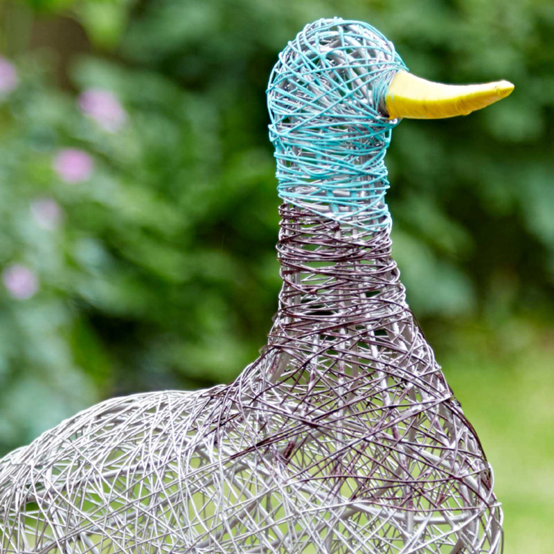 Patka the Fat Duck Wire Garden Ornament