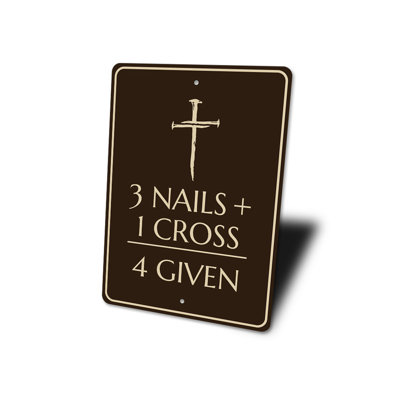 Plaque en aluminium Christian