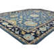 Frances Floral Handmade Tufted Wool Azure Area Rug