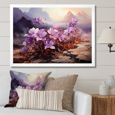 " Violets Charm In Mountain Scenery "