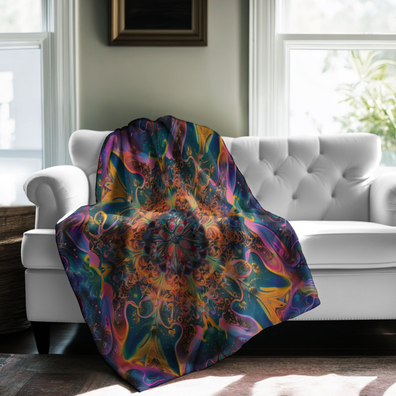 Psychedelic Light - 1 Piece Blanket, 80" L x 60" W