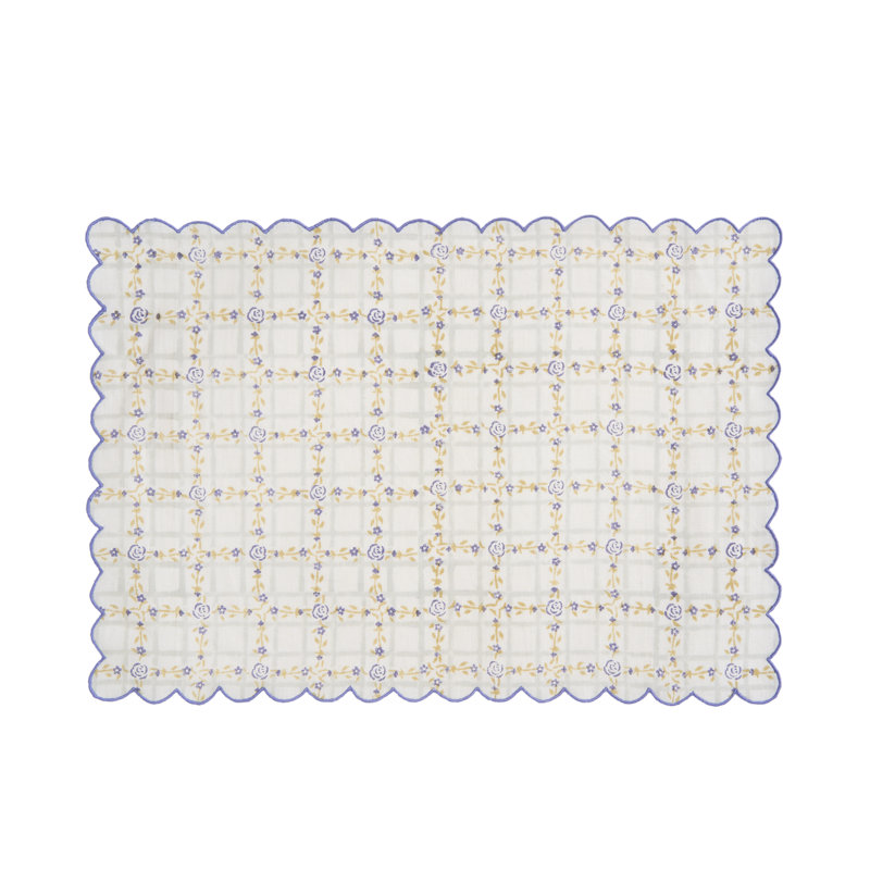 English Rose Table Placemat 14x20 Inch, Purple