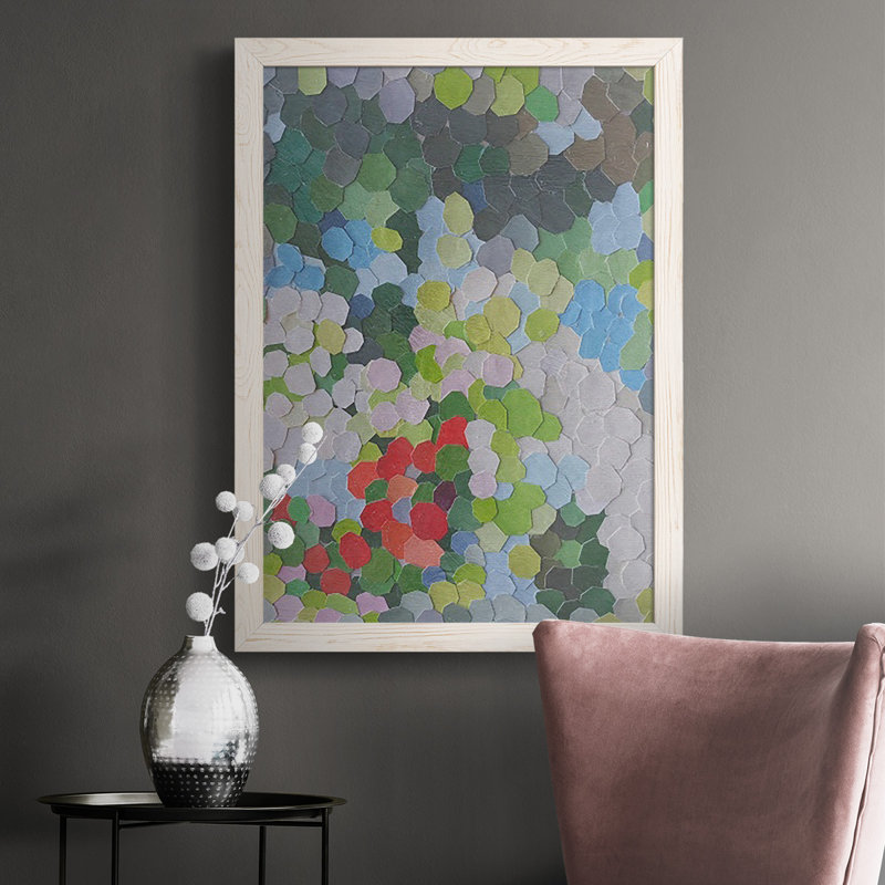 Shenna Santa Barbara, peinture sur toile encadrée, Blanc, H 37,5 po x l 27,5 po x P 1 po