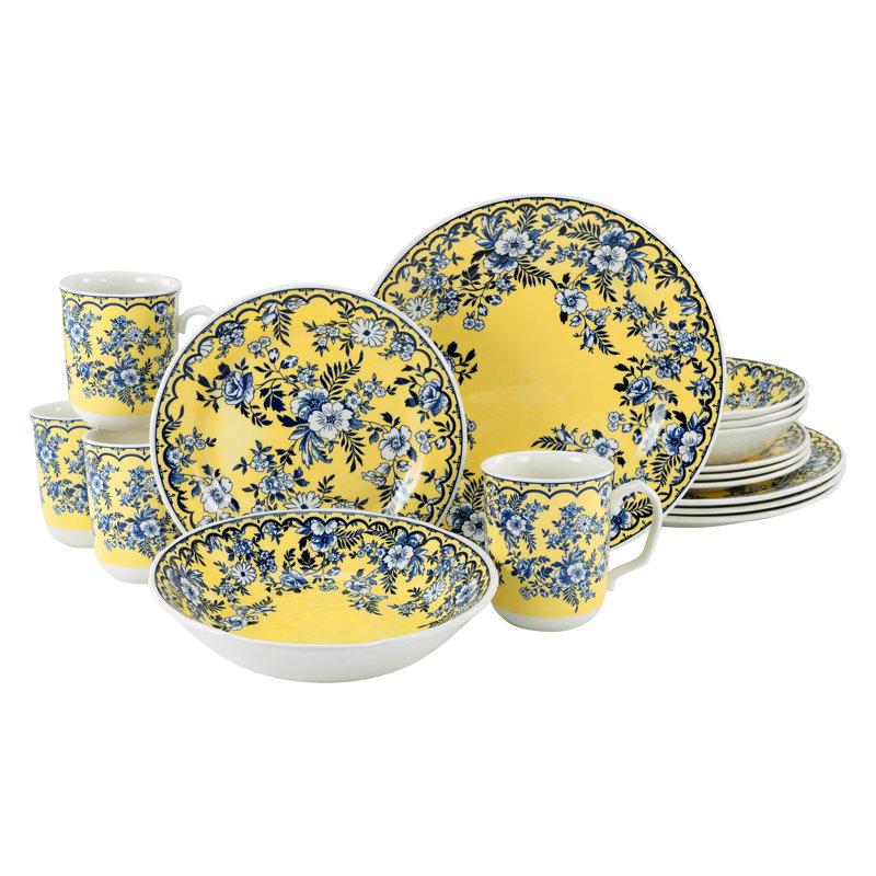 16 Piece Dinnerware Set, Service for 4