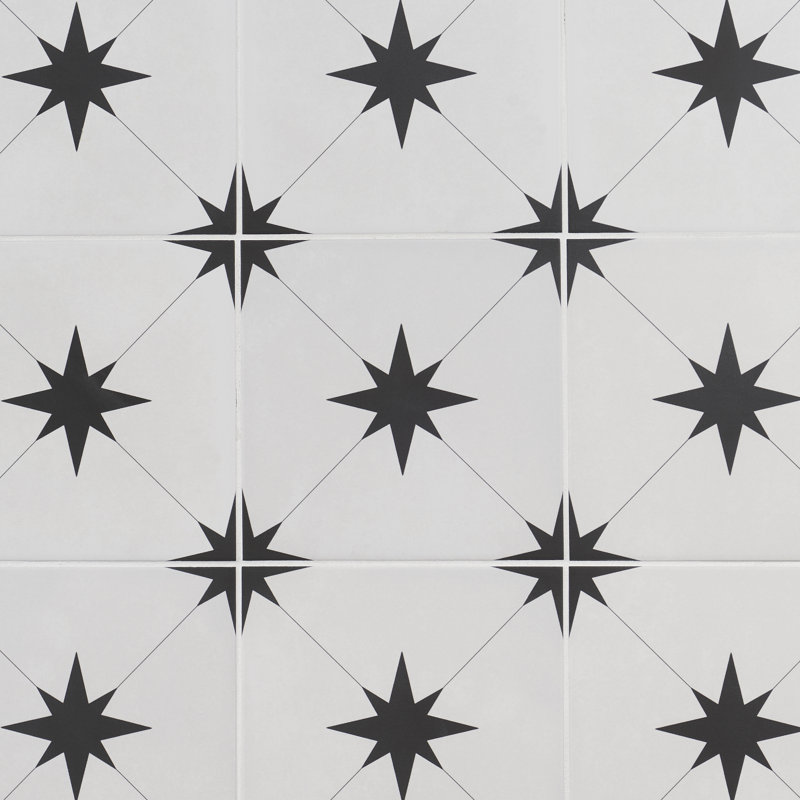 Polaris 9 in. x 9 in. Matte Porcelain Floor and Wall Tile (10.76 Sq. Ft. / Case), Blanco