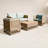 Destin Natural 4-Piece Sunbrella® Outdoor Patio Seating Set - Canvas Spa-124239969-124239967