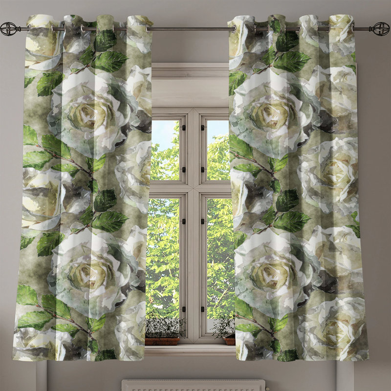 Vickrey Semi Sheer Curtain Pair