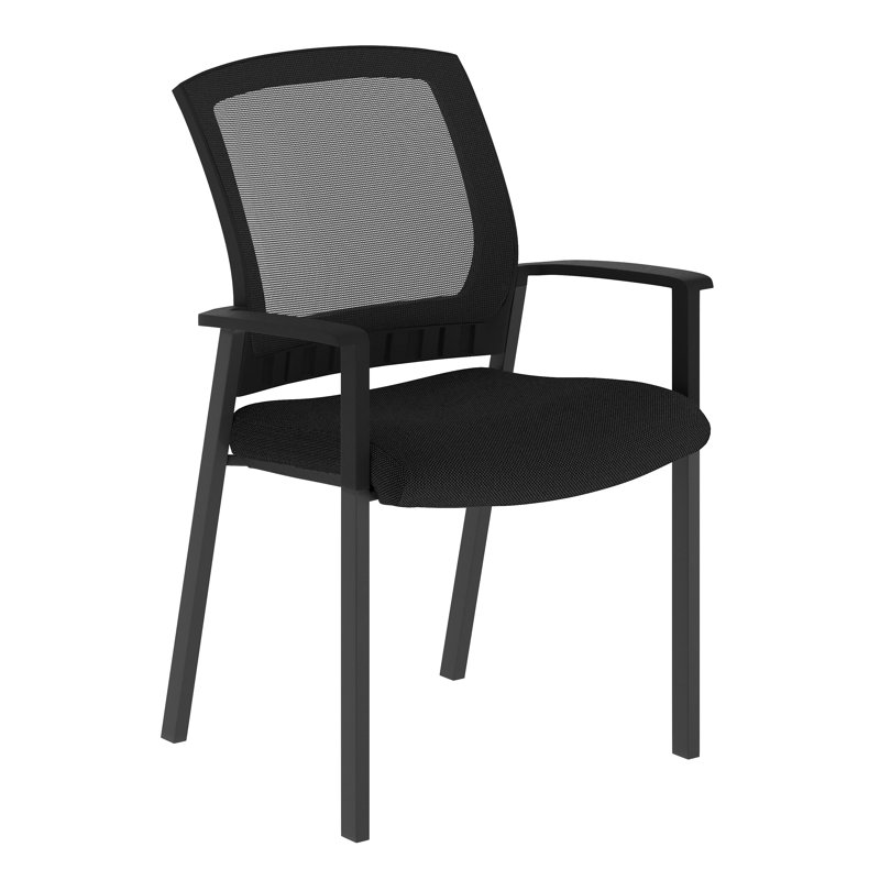 Chaise d'appoint commerciale empilable avec structure en acier et accoudoirs