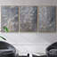 «Moonlit Dream I», ensemble de 3 reproductions sur toile-97708422-97708423