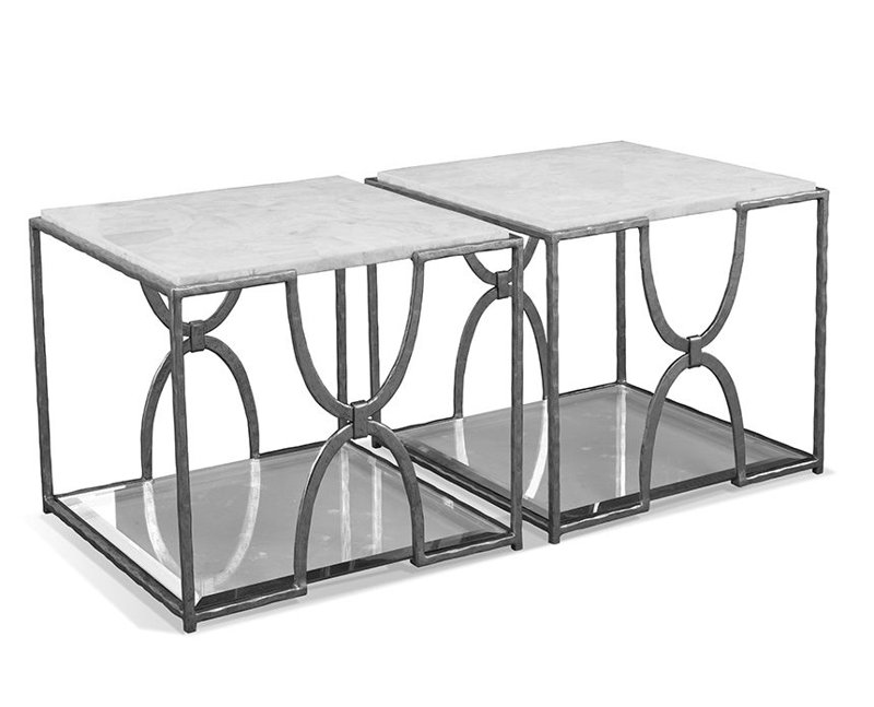 Bunching Stone Coffee Table, Gray
