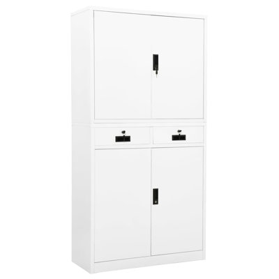 Filing Cabinet Storage Metal Cabinet with Shelves for Office Steel by Inbox Zero