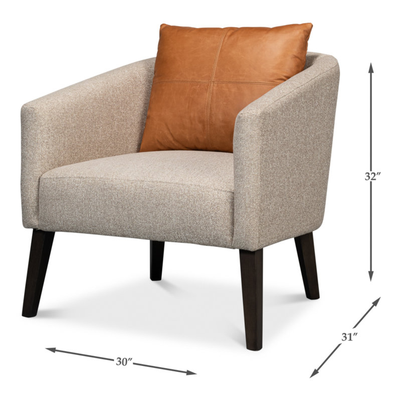Bronson Linen Barrel Chair