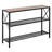 Narrow Console Table, 41.7 Inch Entryway Table, 3-Tier Hallway Table, Sofa Table with Metal Frame, Console Tables for Entryway, Hallway, Living Room & Bedroom