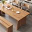 Ensemble de table en bois massif élégant et durable-106897241