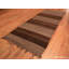 Tapis brun brun rétro Mid-Century Kilim