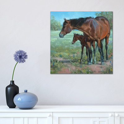 Under Mama's Watchful Eye by Jack Sorenson - Wrapped Canvas Painting