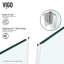 Cabine de douche à charnière sans cadre avec verre transparent 3/8 et base Pacifica l 36 po x P 48 po x H 79 po-460889865-460889862