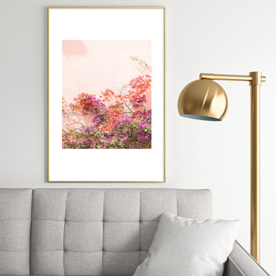 Henrike Schenk - Photographie de voyage, fleurs de bougainvillée en métal encadré