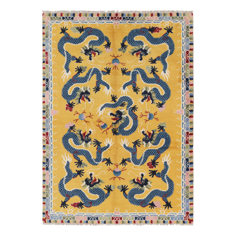 One-of-a-Kind 5’1”x7’2” Hand Knotted Area Rug