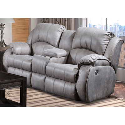 Cagney Upholstered 78'' Power Reclining Loveseat