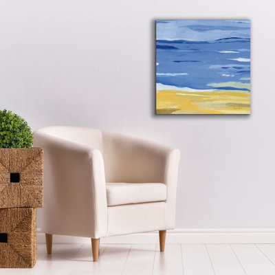"Epic Graffiti" Coastal Abstract "par Farida Zaman, art mural sur toile, 26 po x 26 po
