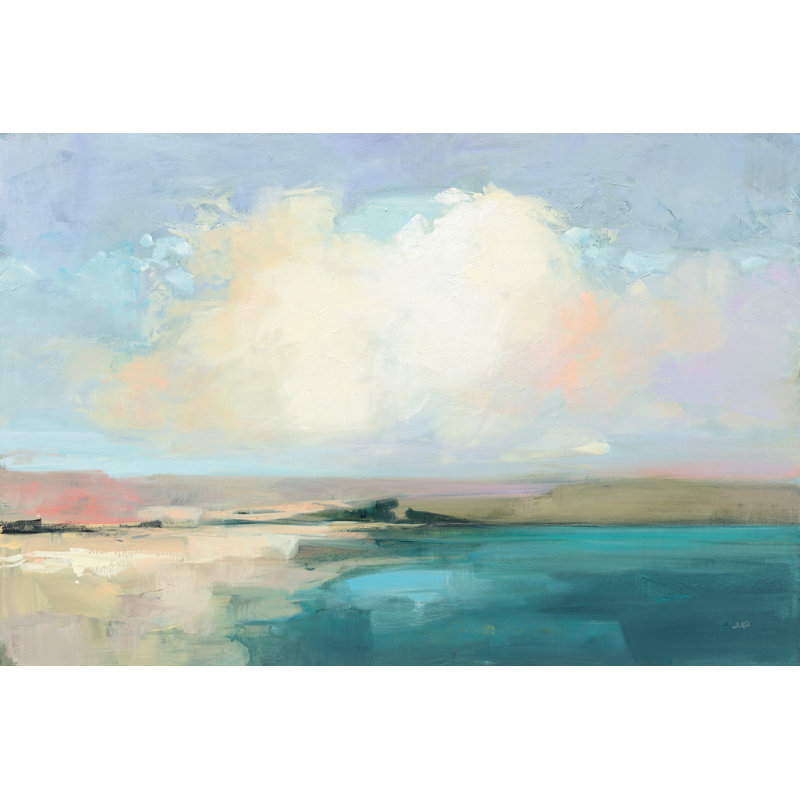 «Coastal Sky» par Julia Purinton - peinture sur toile tendue, H 8 po x l 12 po x P 1,25 po, Érable