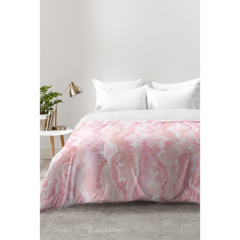 Ensemble d'édredon Soft Blush Melt, Édredon double / grand + 2 taies décoratives sta