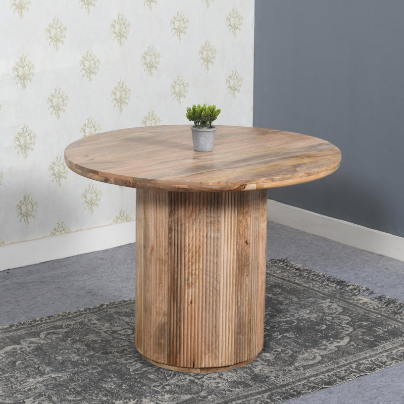 Asturias Round Solid Wood Dining Table