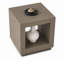Table de bout Dane, cubique 20 po, tablette ouverte, finition chêne naturel gris-131277246