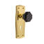 Prairie Plate with Decorative Keyhole and Waldorf Black Door Knob-1263442935